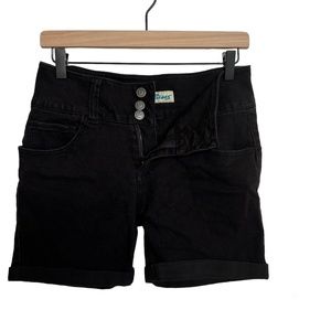 Paris Blues Denim Black Jean Shorts Size 11